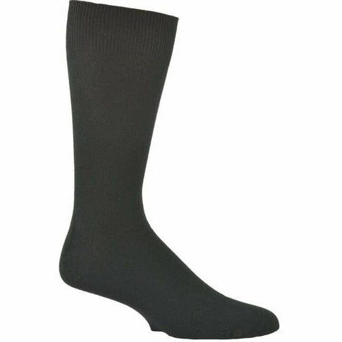 Bamboo Solid Mesh Patterned Crew Socks