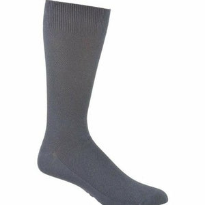 Bamboo Solid Mesh Patterned Crew Socks