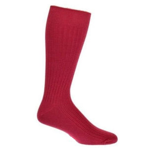 Classic Fine Ribbed Combed Cotton Crew Socks