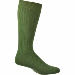 Classic Fine Ribbed Combed Cotton Crew Socks