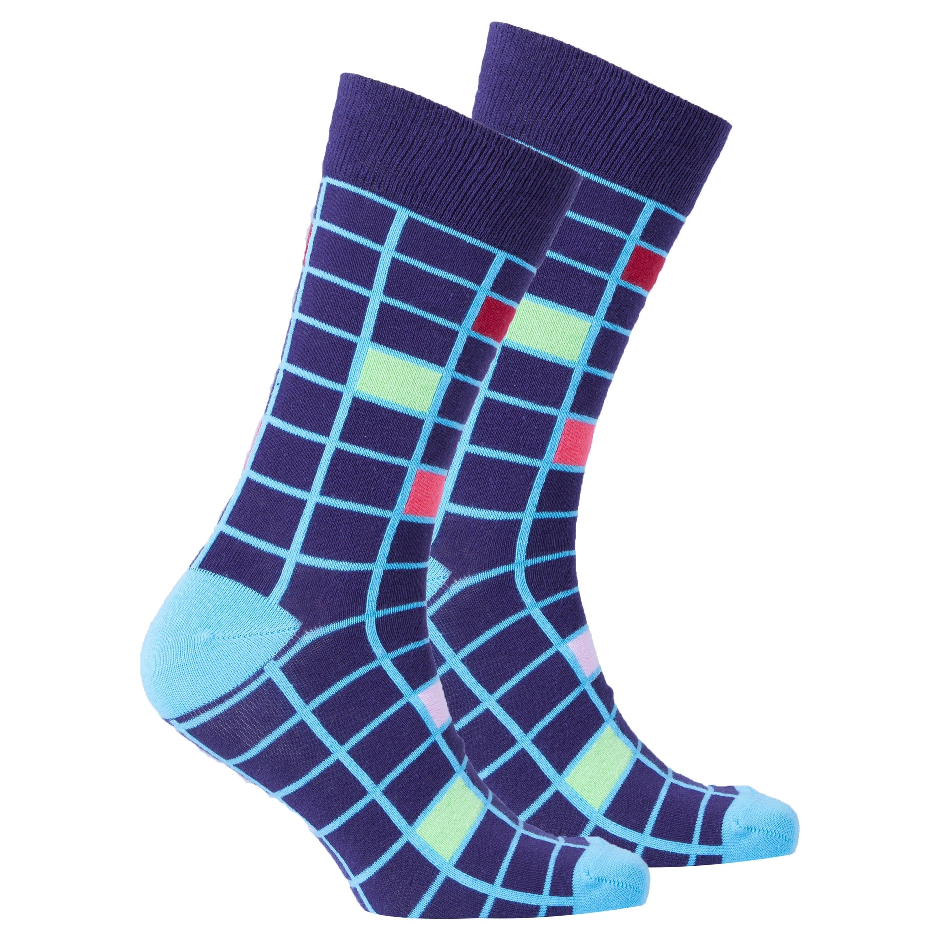 Men's Denim Square Socks