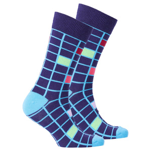 Men's Denim Square Socks