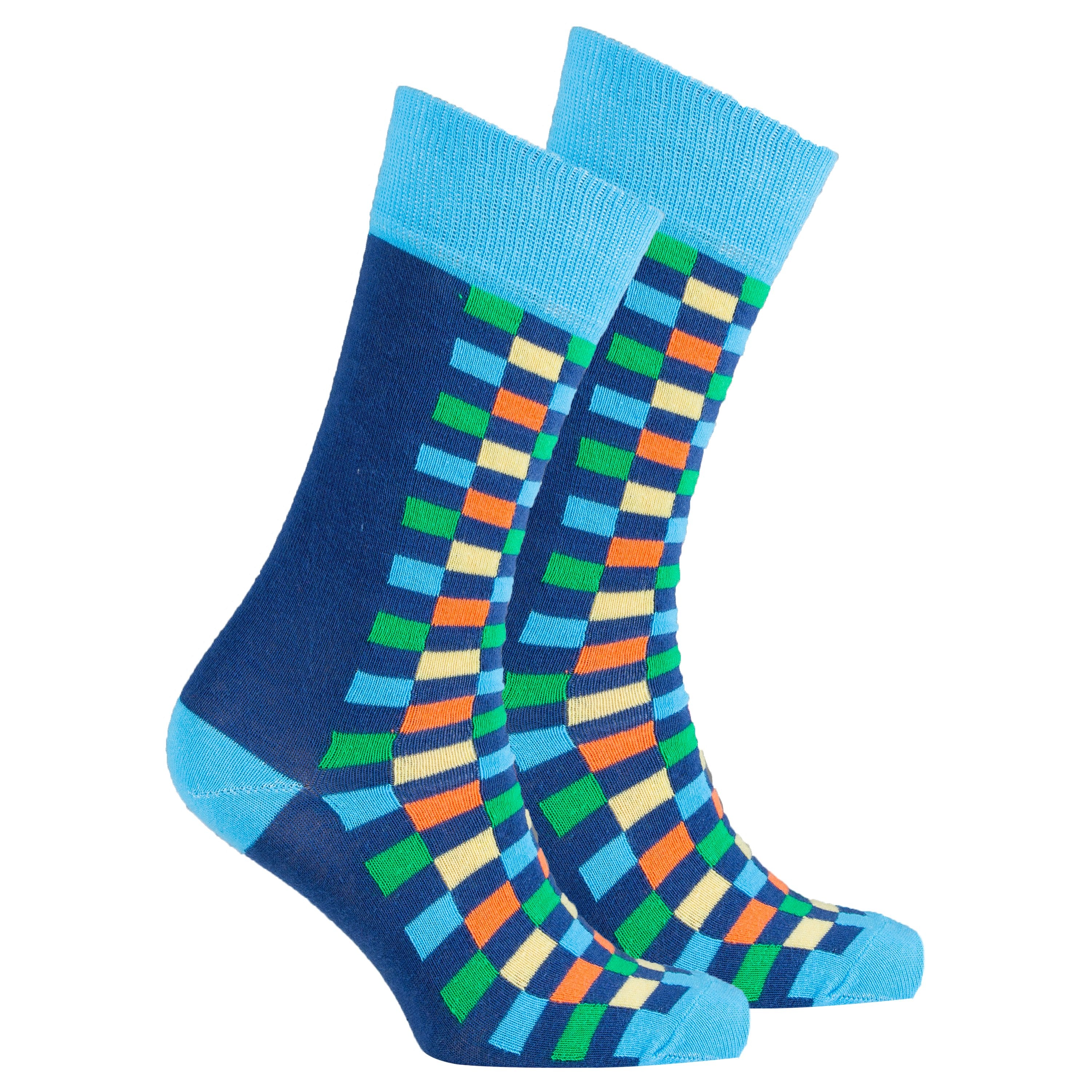 Men's Azure Square Socks