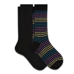 2 Pair Pack Combed Cotton Dress Casual Crew Socks
