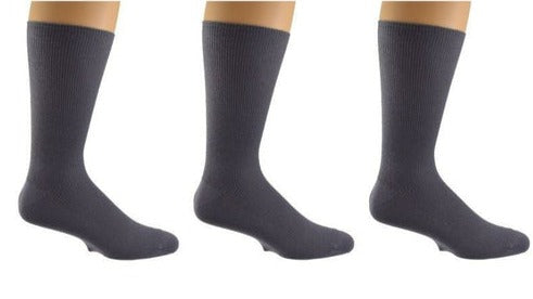 4Pk Mixed Colors/3Pk Plain - Rib Combed Cotton Crew Socks