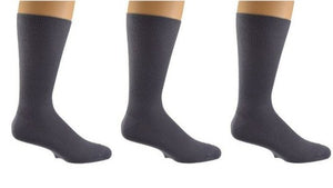 4Pk Mixed Colors/3Pk Plain - Rib Combed Cotton Crew Socks