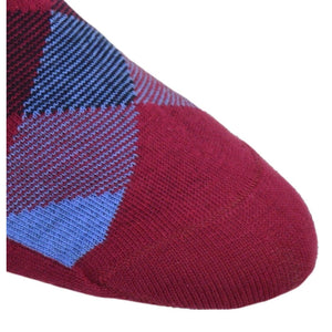 3 Pair Pack Men's Dress Casual Combed Cotton Crew Argyle Socks