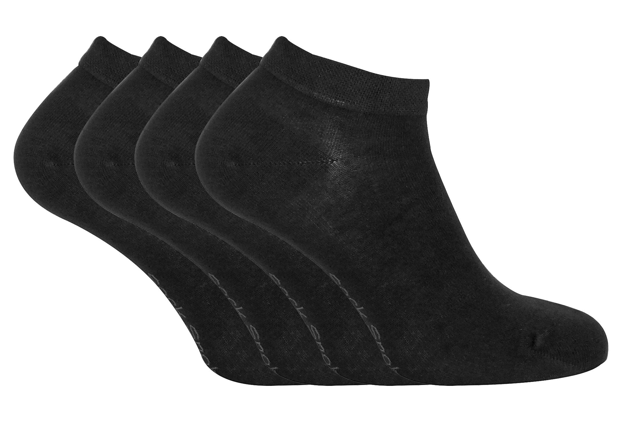 4 Pairs Mens Bamboo Ankle Socks