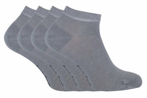 4 Pairs Mens Bamboo Ankle Socks
