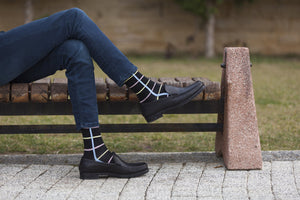 Men's Black Stripe Socks