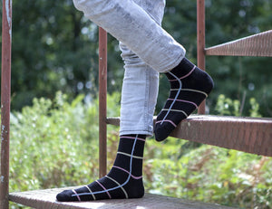Men's Black Stripe Socks