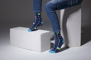 Men's Denim Square Socks