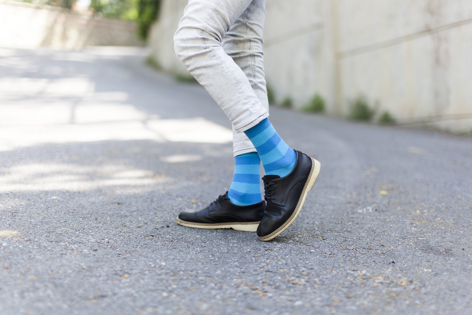 Men's Yellow Sky Stripe Socks