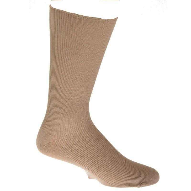 4Pk Mixed Colors/3Pk Plain - Rib Combed Cotton Crew Socks