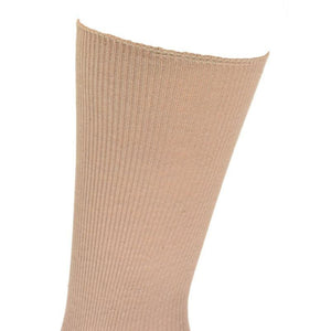 4Pk Mixed Colors/3Pk Plain - Rib Combed Cotton Crew Socks