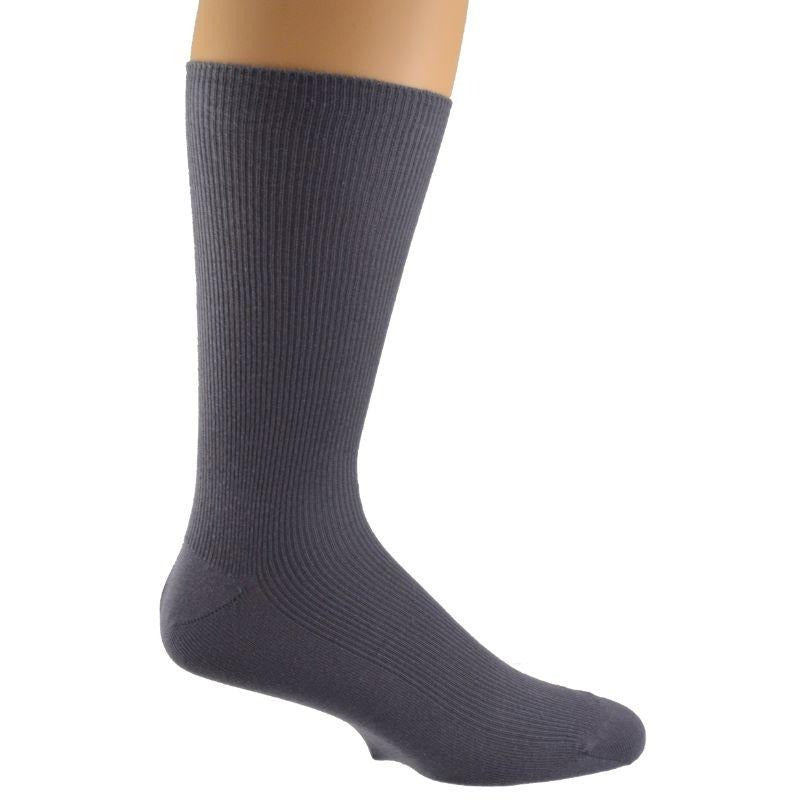 4Pk Mixed Colors/3Pk Plain - Rib Combed Cotton Crew Socks