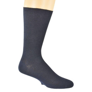 4Pk Mixed Colors/3Pk Plain - Rib Combed Cotton Crew Socks