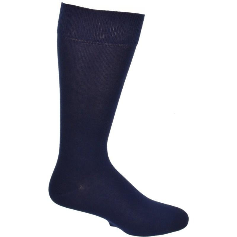 Pin Dot and Solid Pattern Combed Cotton 2 Pair Pack Socks