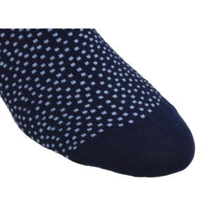 Pin Dot and Solid Pattern Combed Cotton 2 Pair Pack Socks