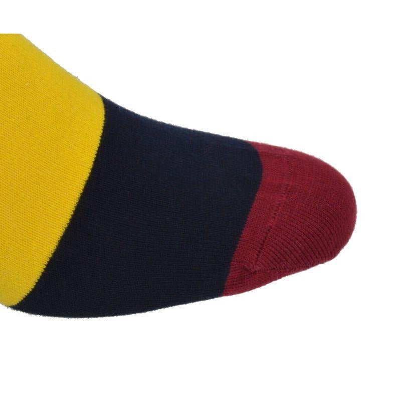 3 Pr. Pack Socks Combed Cotton Colorful Striped Patterned Men's