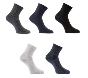 10 Pairs Pack Bamboo Fiber Crew Men's Socks