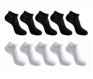 10 Pairs / Pack Men's Bamboo Fiber - Short Ankle Socks Men