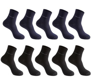 10 Pairs Pk. Men's Bamboo Fiber Anklet Socks