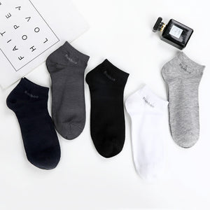 10 Pairs / Pack Men's Bamboo Fiber - Short Ankle Socks Men