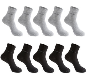 10 Pairs Pk. Men's Bamboo Fiber Anklet Socks