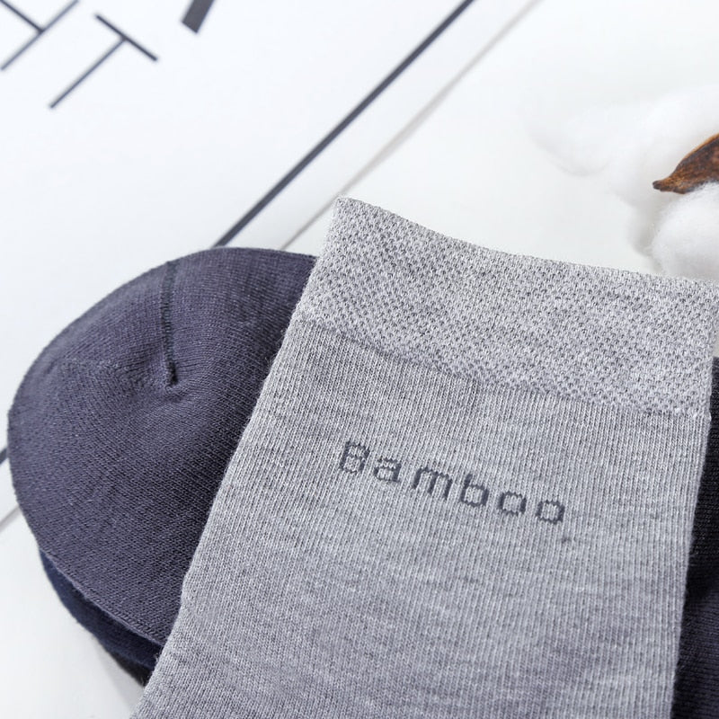 10 Pairs Pk. Men's Bamboo Fiber Anklet Socks