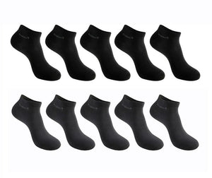 10 Pairs / Pack Men's Bamboo Fiber - Short Ankle Socks Men