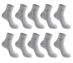 10 Pairs Pk. Men's Bamboo Fiber Anklet Socks