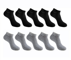 10 Pairs / Pack Men's Bamboo Fiber - Short Ankle Socks Men