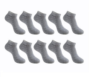 10 Pairs / Pack Men's Bamboo Fiber - Short Ankle Socks Men