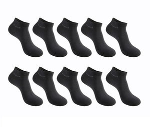 10 Pairs / Pack Men's Bamboo Fiber - Short Ankle Socks Men