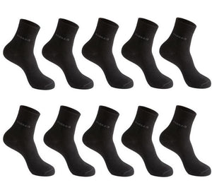 10 Pairs Pk. Men's Bamboo Fiber Anklet Socks