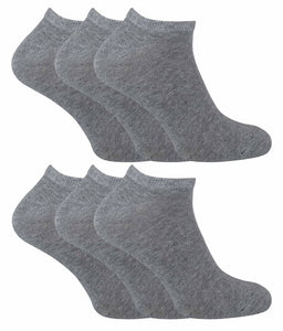 6 Pack Men's Cotton Trainer Socks